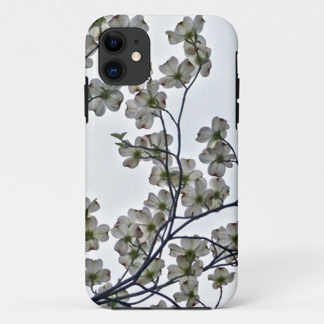 White Flowering Dogwood Case-Mate iPhone Case (Back)
