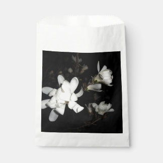 White Flowers Black Background Jasmine Flower Moon Favour Bag