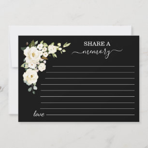 White Flowers Black Share a Memory Attendance  Announcement