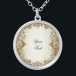 White Flowers Decorative Gold Necklace<br><div class="desc">Beautiful White Flowers Decorative Gold Necklace</div>