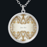 White Flowers Decorative Gold Necklace<br><div class="desc">Beautiful White Flowers Decorative Gold Necklace</div>