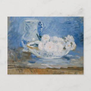 White Flowers in A Bowl Postcard