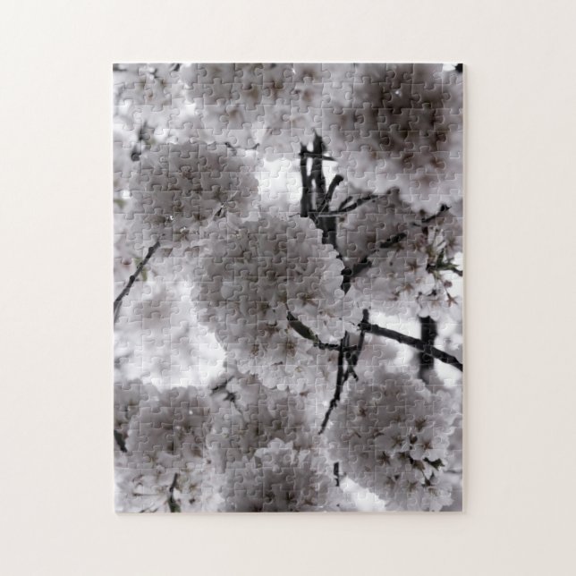 White Flowers Jigsaw Puzzle (Vertical)