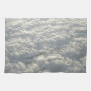 WHITE FLUFFY CLOUDS KITCHEN TOWEL
