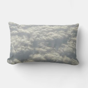 WHITE FLUFFY CLOUDS LUMBAR PILLOW