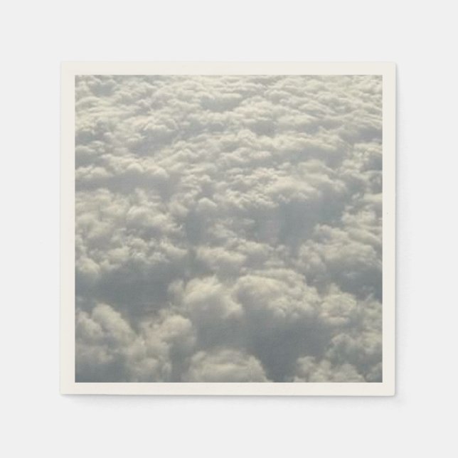 WHITE FLUFFY CLOUDS NAPKIN (Front)