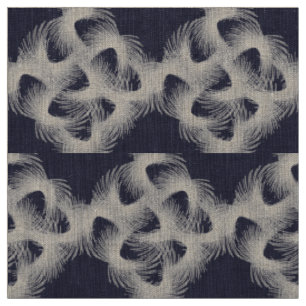 White flying feathers fabric