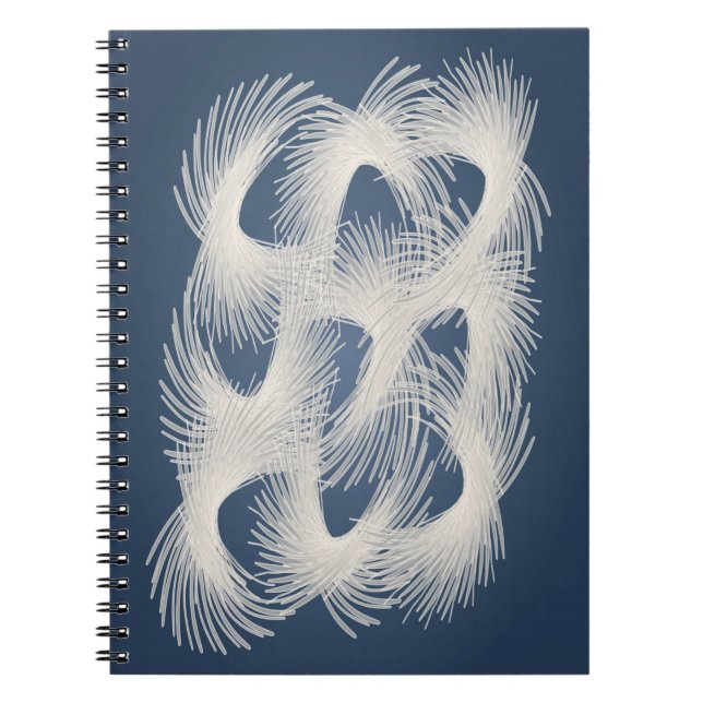 White flying feathers notebook (Front)