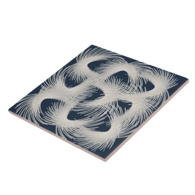 White flying feathers tile (Side)