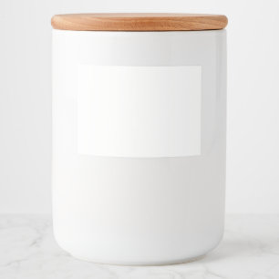 White Food Container Label