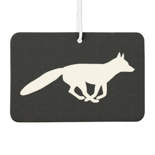White Fox Silhouette Air Freshener