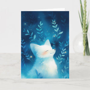 White Fox Tranquillity Card