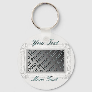 White Frame Keychain