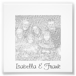 White Frame Photo Print