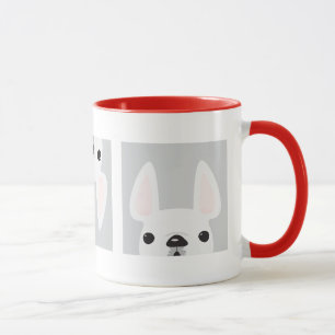 White Frenchies in Boxes Mug