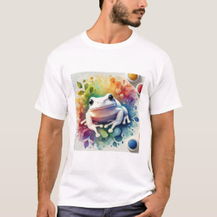 White Frog 300824AREF140 - Watercolor T-Shirt