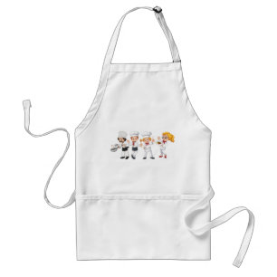 white front standard apron