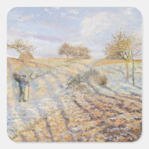 White Frost, 1873 Square Sticker