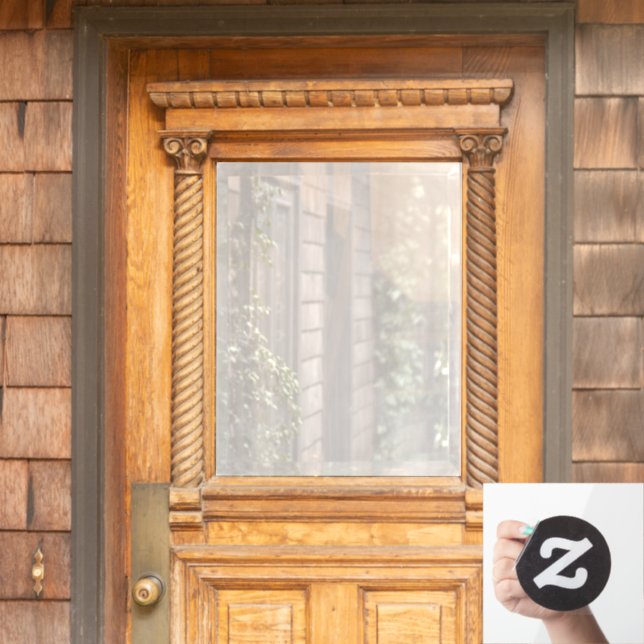 White Frosted Privacy Tint Semi Transparent Window Cling (Home Door)