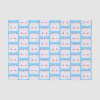 White Frosting Sprinkle Birthday Cake Tissue Paper