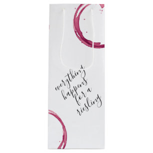 White Funny Wine Pun Wine Gift Bag