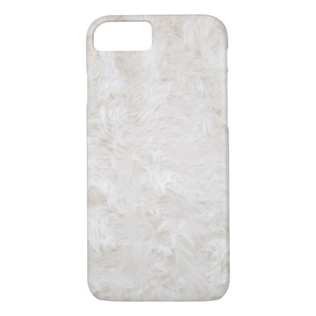 white fur Case-Mate iPhone case (Back)
