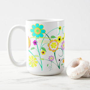 White Garden Coffee Mug