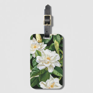 White Gardenia  Luggage Tag
