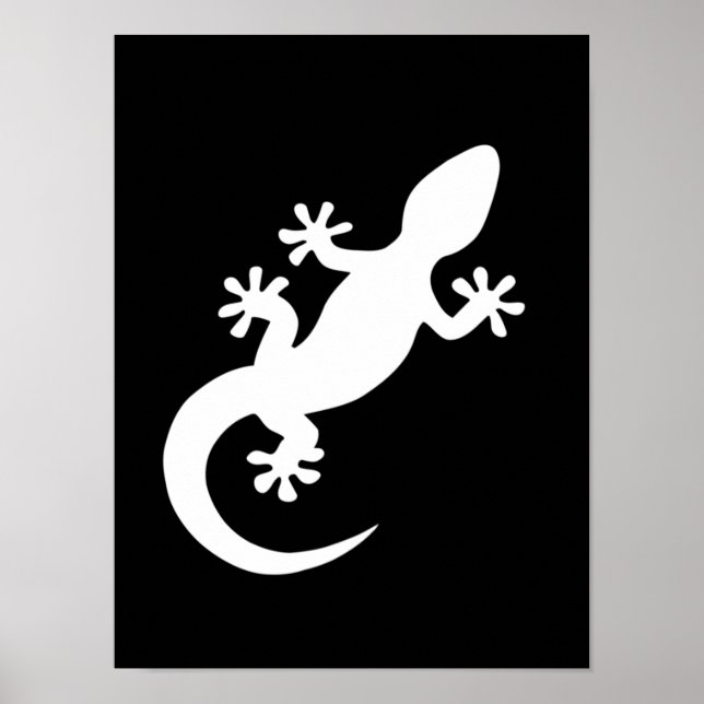 white gecko poster (Front)