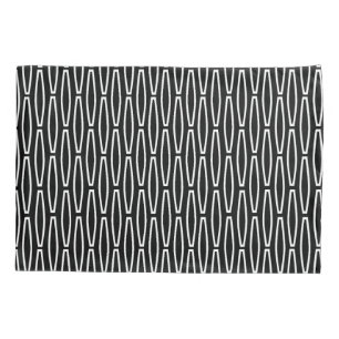 White Geometric Repeat  Pillowcase