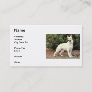 White German Shepherd Business Card