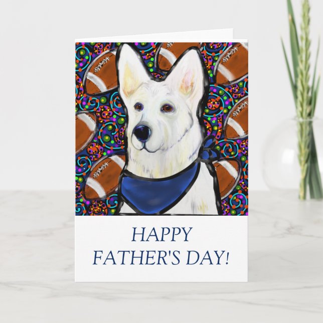 White German Shepherd Card (Front)