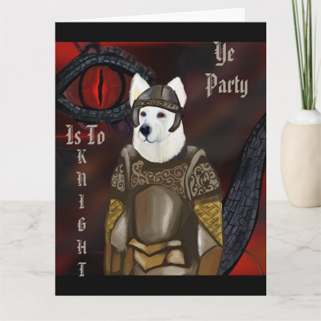 White German Shepherd  Card (Front)
