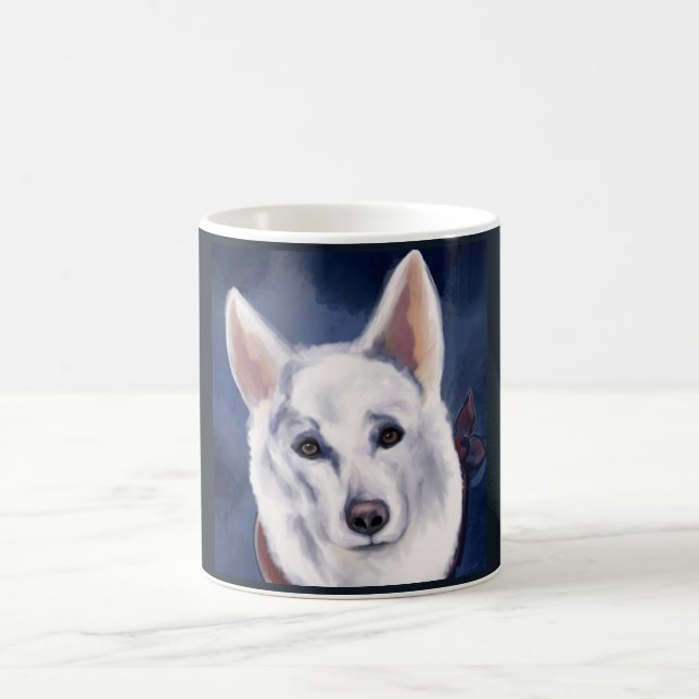 WHITE GERMAN SHEPHERD     COFFEE MUG (Center)