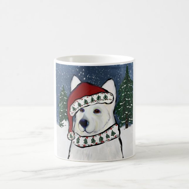 White German Shepherd    Coffee Mug (Center)