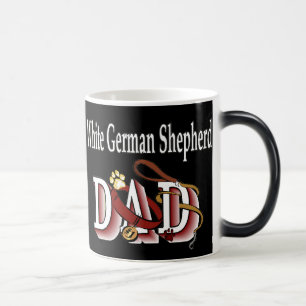 White German Shepherd Dad Gifts Magic Mug