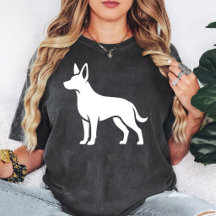 White German Shepherd Dog Silhouette