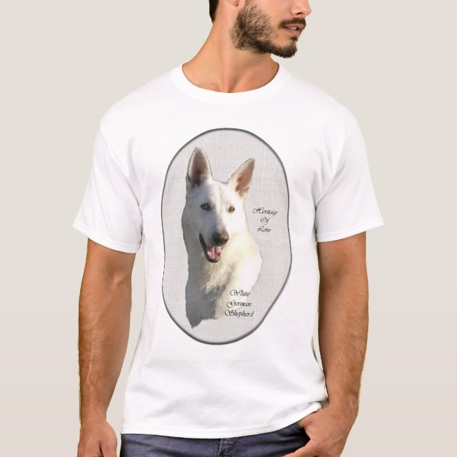 White German Shepherd Gifts T-Shirt (Front)