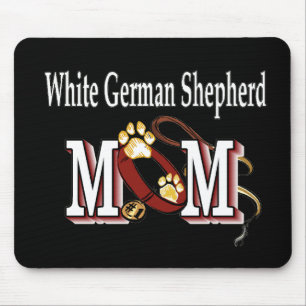 White German Shepherd Mom Gifts Mouse Pad