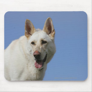 White German Shepherd Mouse Pad
