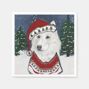 White German Shepherd Napkin