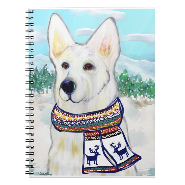 White German Shepherd Notebook (Front)