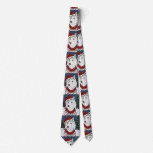 White German Shepherd Tie