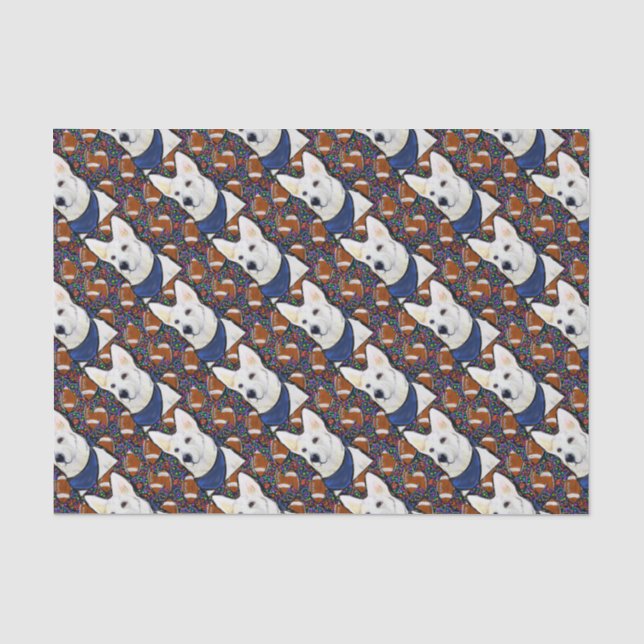 White German Shepherd Tissue Paper (Front)