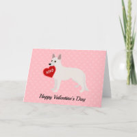 White German Shepherd Valentine's Day