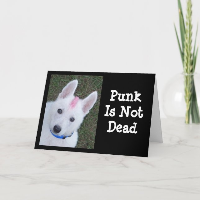 White German Shepherd w. Mohawk Card (Front)