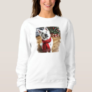 White German Shepherd Women’s Christmas Sweatshirt