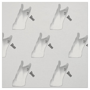 White Ghost Boo Fabric