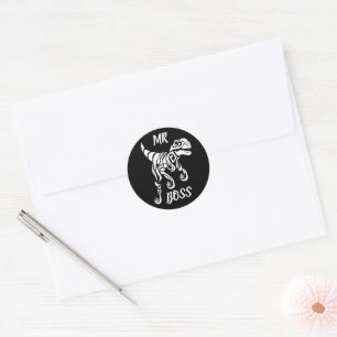 White Ghost Raptor  Classic Round Sticker