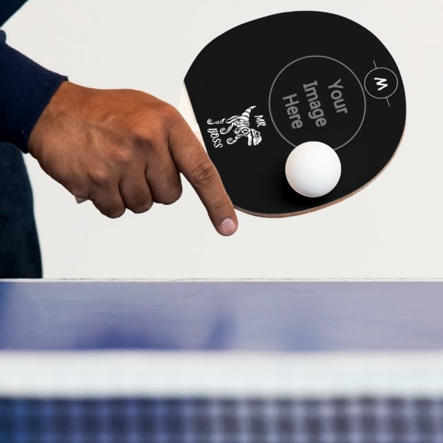 White Ghost Raptor  Ping Pong Paddle (Insitu)